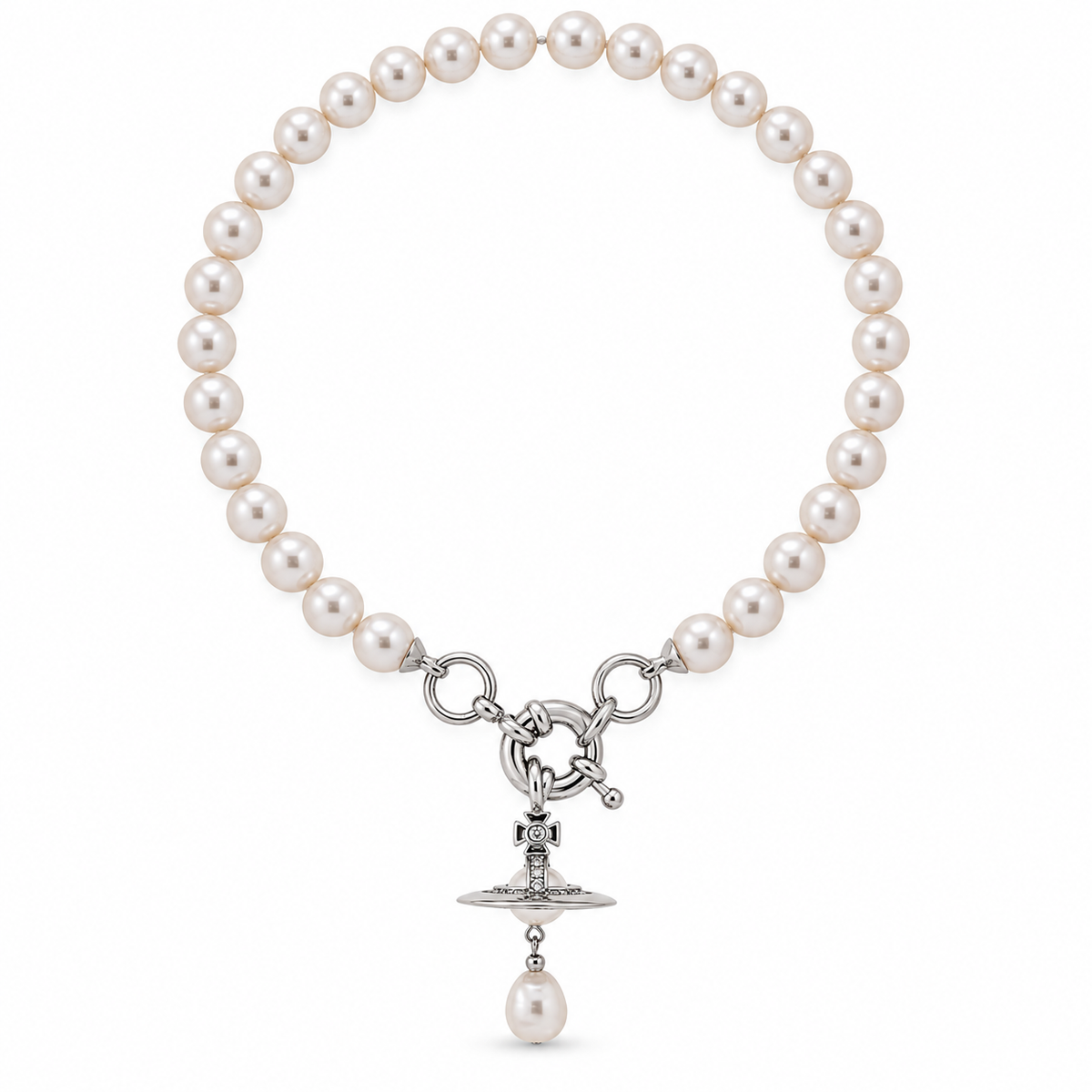Vivienne Westwood Style Baroque Pearl Orb Necklace main product image