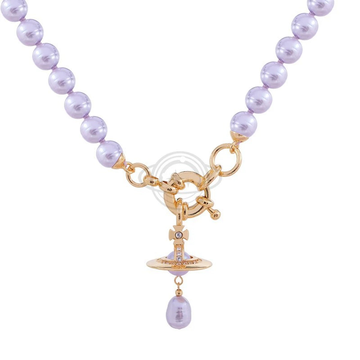 Vivienne Westwood Style Baroque Pearl Orb Necklace