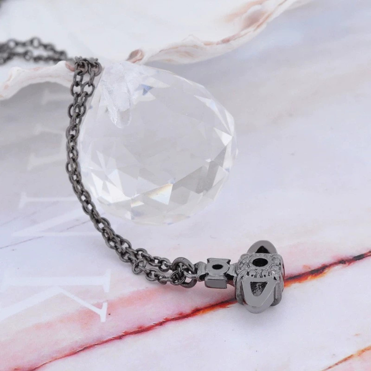Vivienne Westwood Style Crystal Orb Choker Necklace detail 2