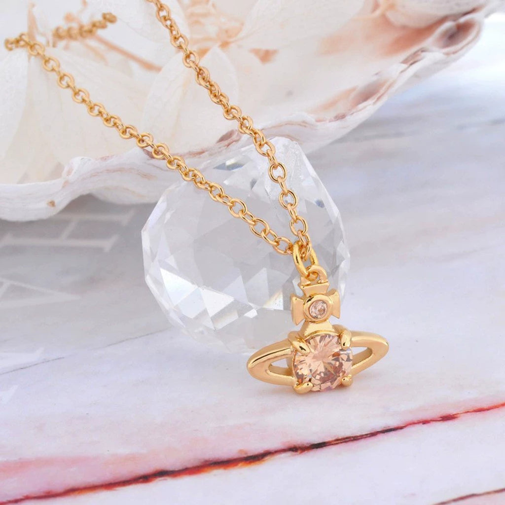 Vivienne Westwood Style Crystal Orb Choker Necklace detail 3