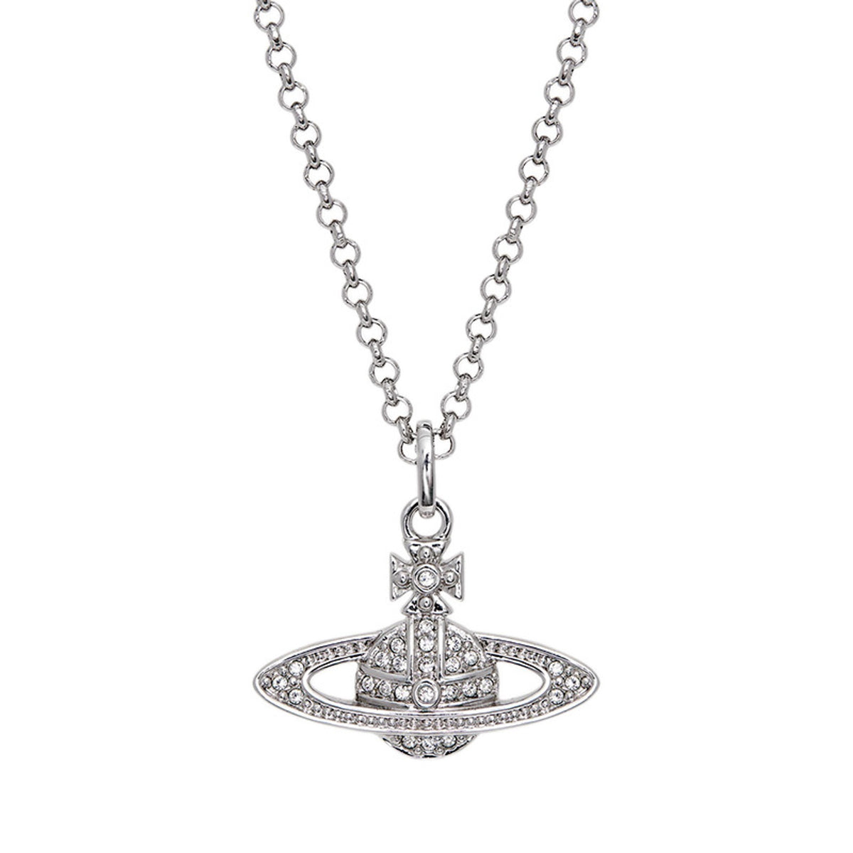 Vivienne Westwood Style Layered Chain Orb Necklace detail 5