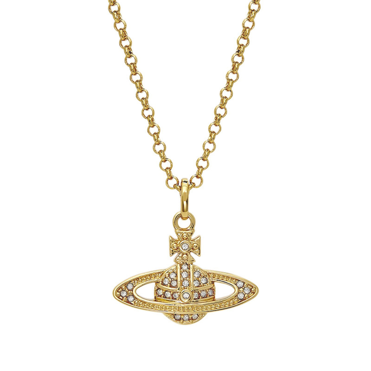 Vivienne Westwood Style Layered Chain Orb Necklace