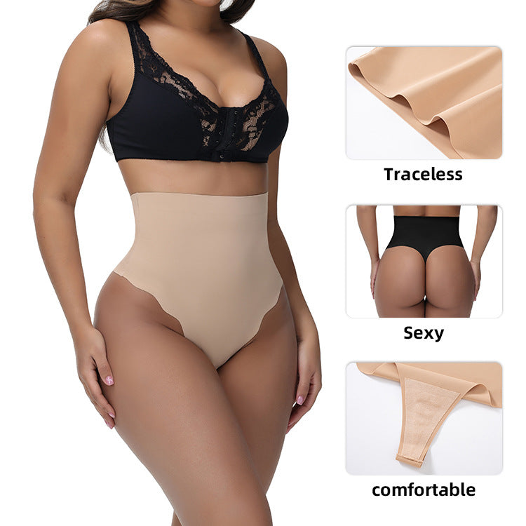 Women's Seamless Mid-Rise Thong Shapewear Briefs product view 3