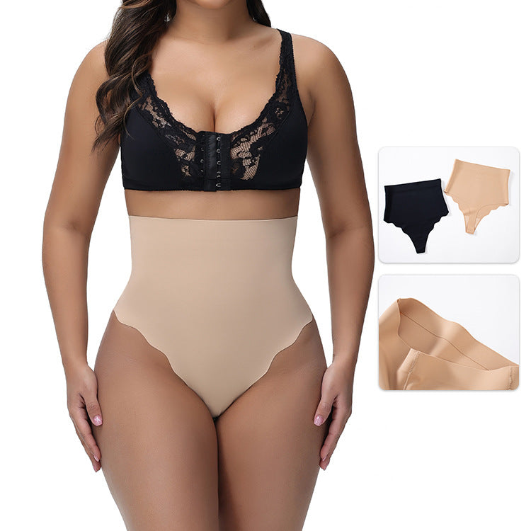 Women's Seamless Mid-Rise Thong Shapewear Briefs product view 4